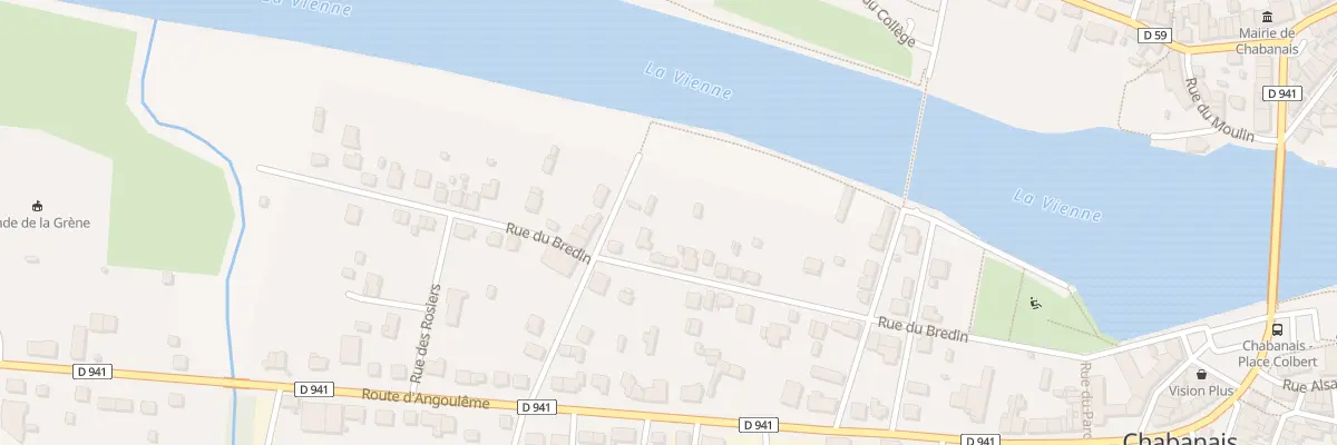 Plan du 21 Rue du Bredin à Chabanais