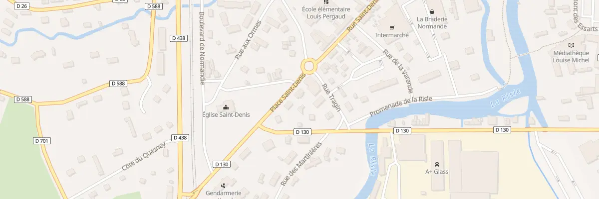 Plan du 5 Pl Saint Denis à Brionne