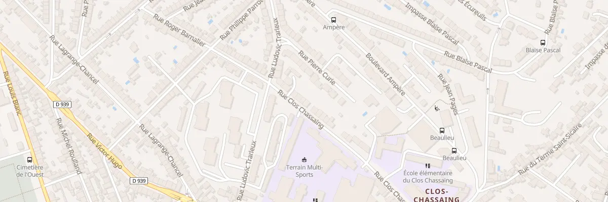 Plan du 64 Rue Clos Chassaing à Périgueux