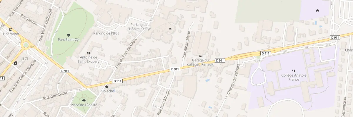 Plan du 1 Av de Fumel à Villeneuve-sur-Lot
