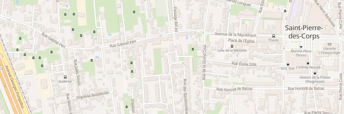 Plan du 12 Rue des Randonnières à Saint-Pierre-des-Corps