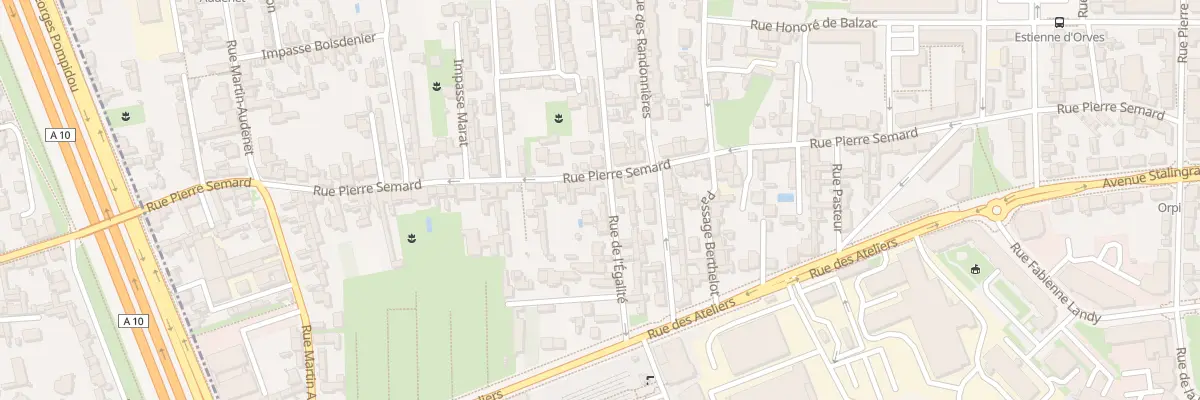 Plan du 1 Rue de l’Égalité à Saint-Pierre-des-Corps