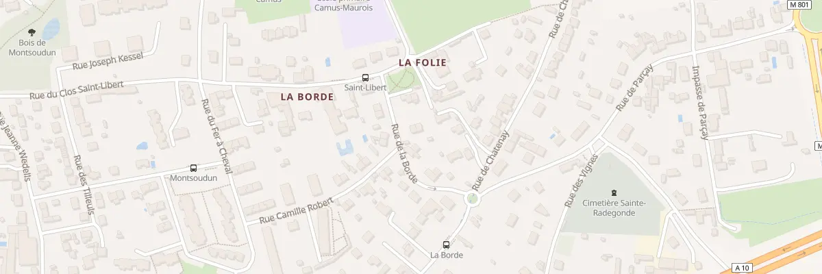 Plan du 11 Rue de la Borde à Tours