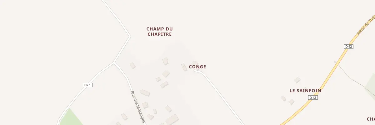 Plan du 1 Conge à Cormes
