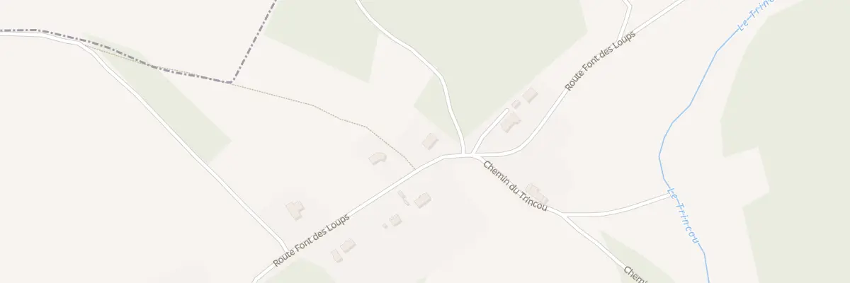 Plan du 5000 Croix de Veyrat à Condat-sur-Trincou