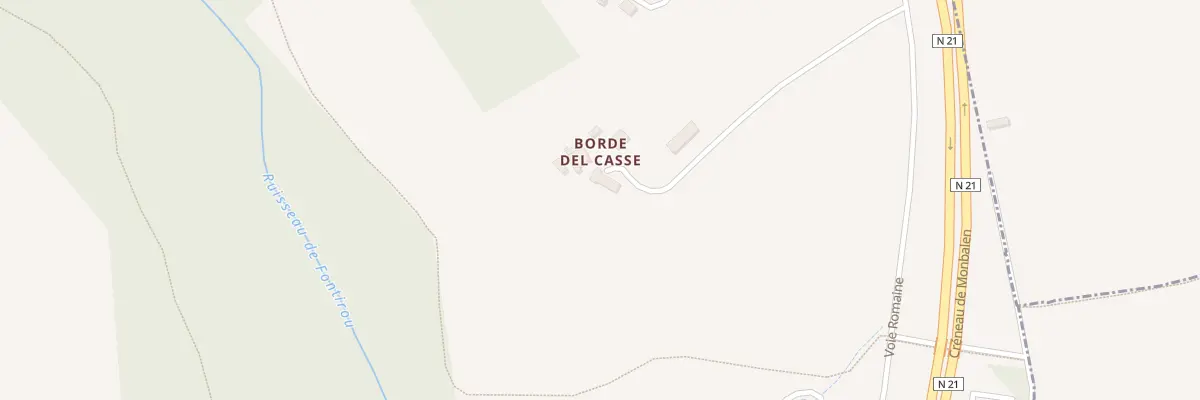 Plan du 55 Borde Del Casse à Castella