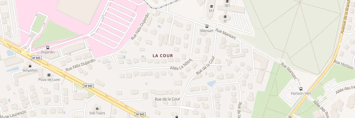 Plan du 20 All le Nôtre à Chambray-lès-Tours