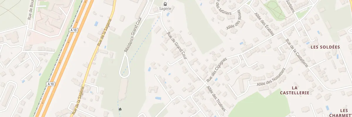 Plan du 91 Rue de Grand Cour à Saint-Avertin