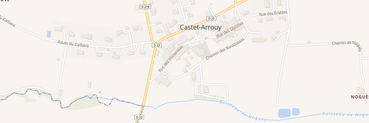 Plan du 3 Rue des Hortensias à Castet-Arrouy