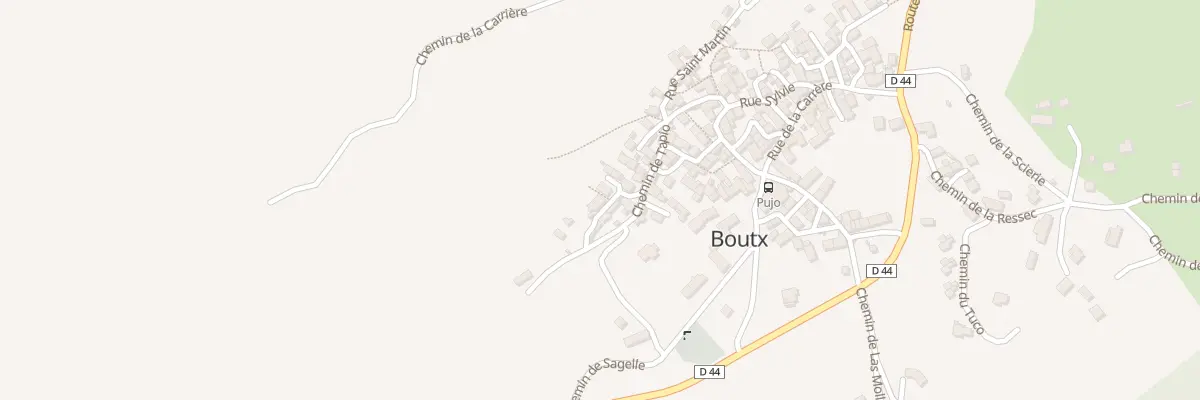 Plan du 292 Cabanous à Boutx