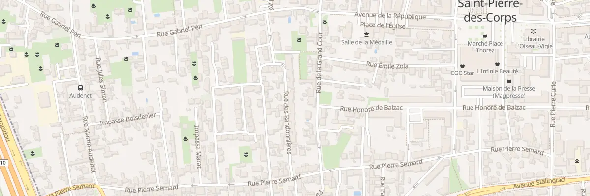 Plan du 37 Rue des Randonnières à Saint-Pierre-des-Corps
