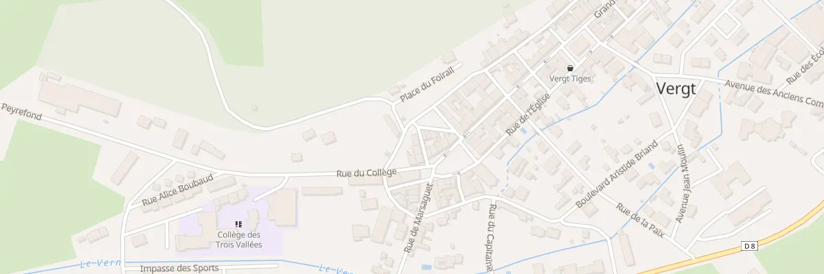 Plan du 7 Rue de la Pompe à Vergt