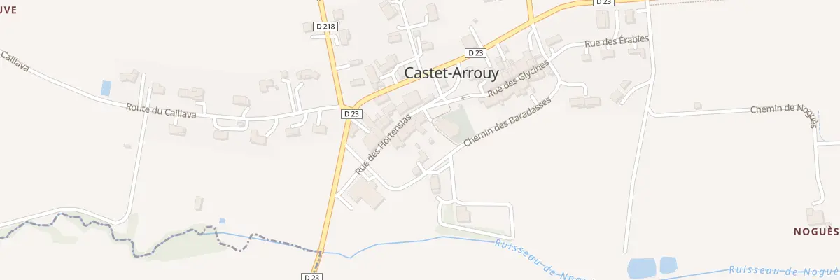 Plan du 1 Rue des Hortensias à Castet-Arrouy