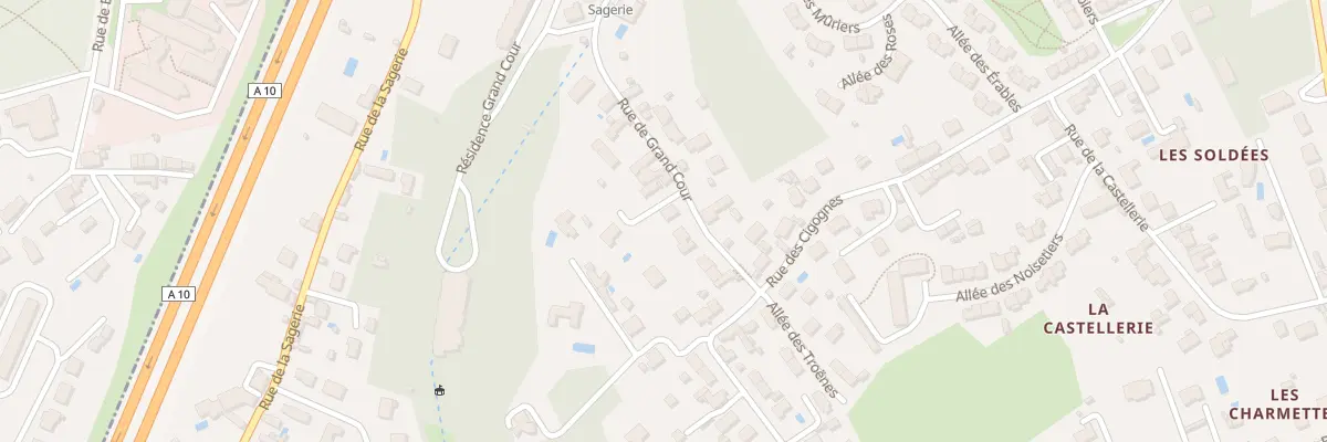 Plan du 93 Rue de Grand Cour à Saint-Avertin