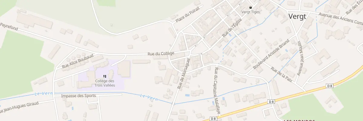 Plan du 1 Rue Saint-Jean à Vergt
