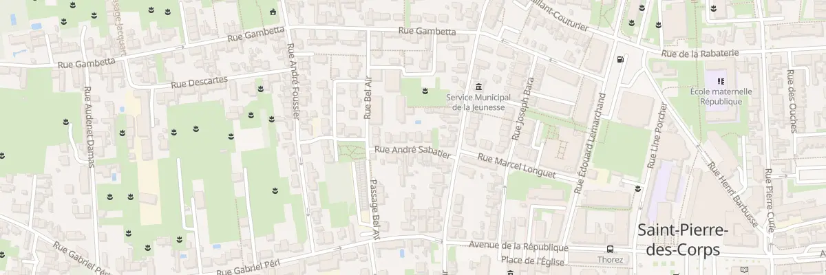 Plan du 5 Rue André Sabatier à Saint-Pierre-des-Corps