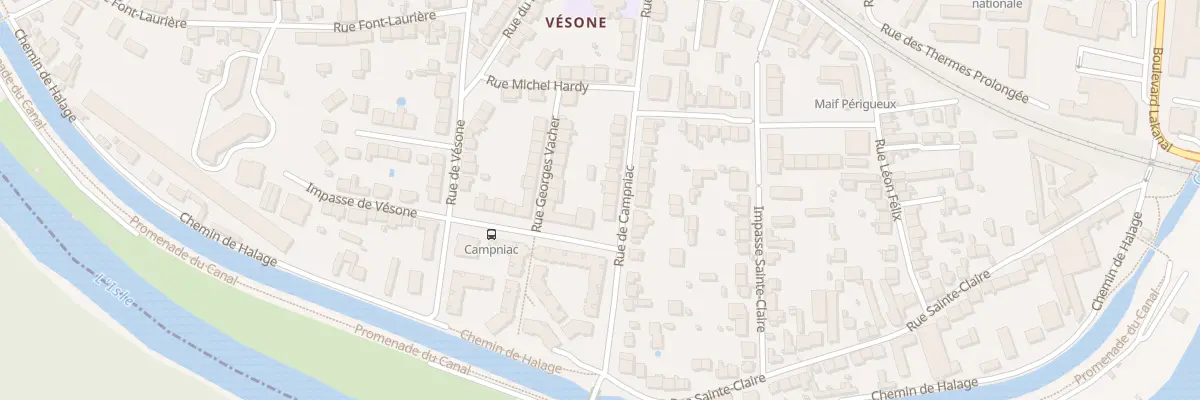 Plan du 50 Rue de Campniac à Périgueux