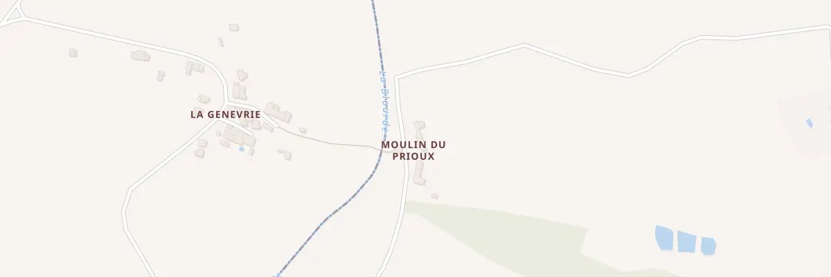 Plan du 5105 Moulin du Prioux à Nérignac