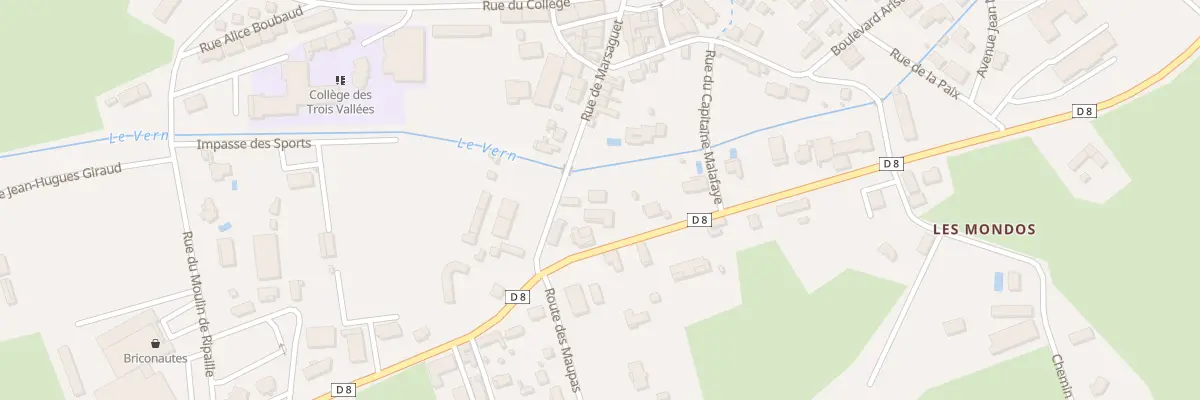 Plan du 17 Rue de Marsaguet à Vergt