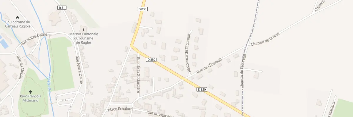 Plan du 2 Res de l’Ecureuil à Rugles