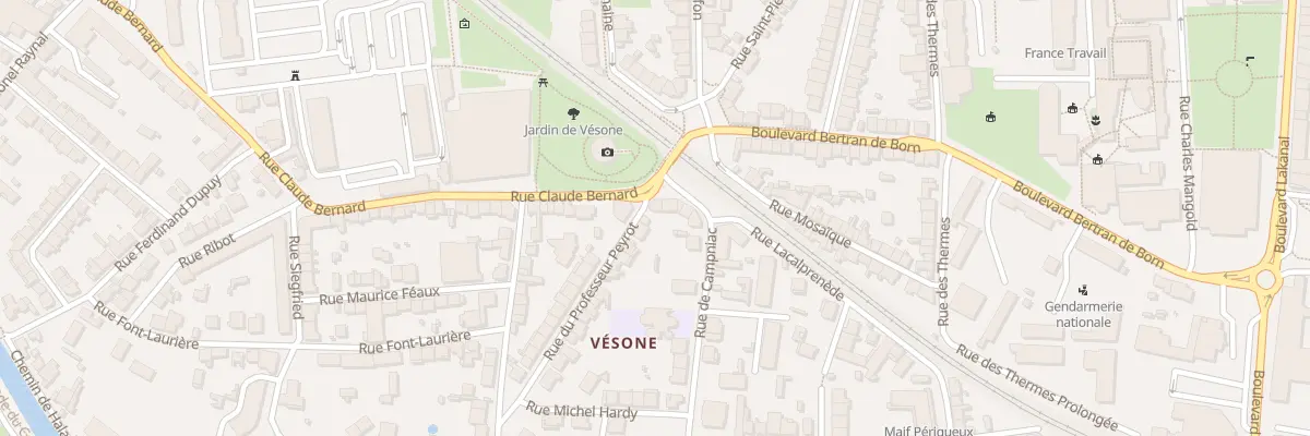 Plan du 2 Rue de Campniac à Périgueux