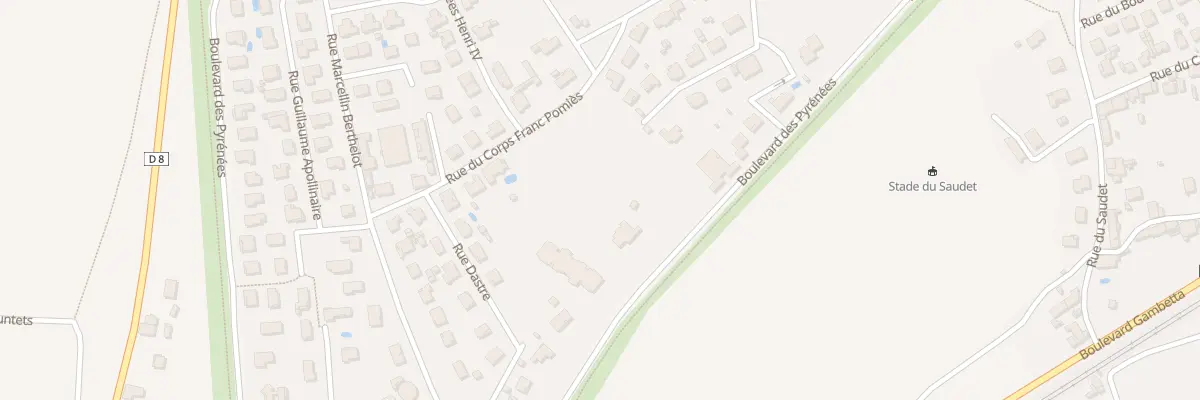 Plan du 13 Bd des Pyrénées à Saint-Gaudens