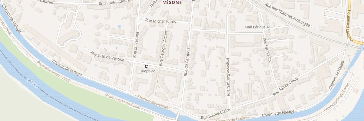 Plan du 52 Rue de Campniac à Périgueux