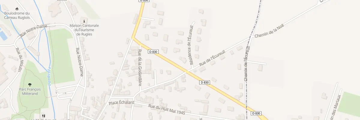 Plan du 1 Res de l’Ecureuil à Rugles