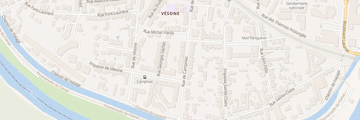 Plan du 46 Rue de Campniac à Périgueux