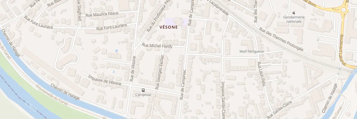 Plan du 38 Rue de Campniac à Périgueux