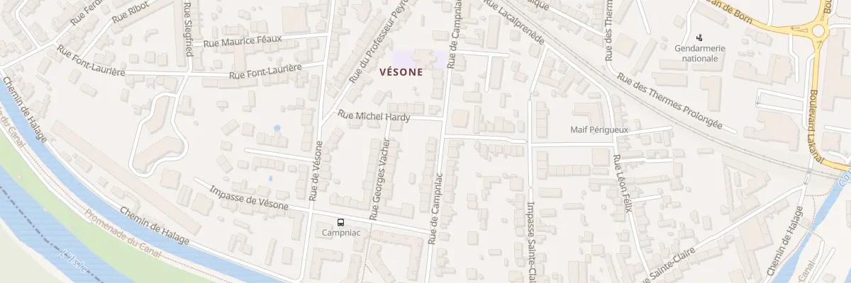 Plan du 36 Rue de Campniac à Périgueux