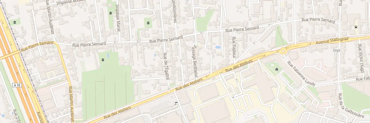 Plan du 10 Rue de la Liberté à Saint-Pierre-des-Corps