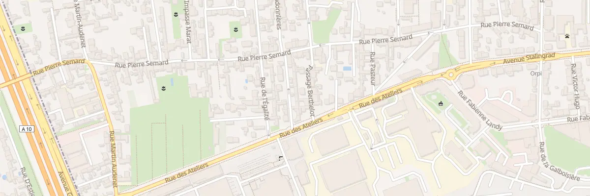 Plan du 12 Rue de la Liberté à Saint-Pierre-des-Corps