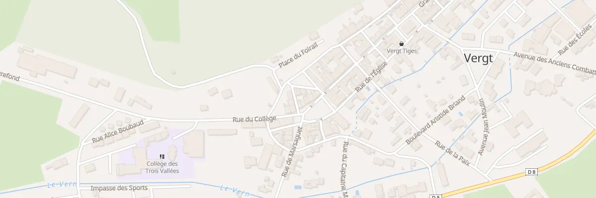 Plan du 2 Rue de la Pompe à Vergt