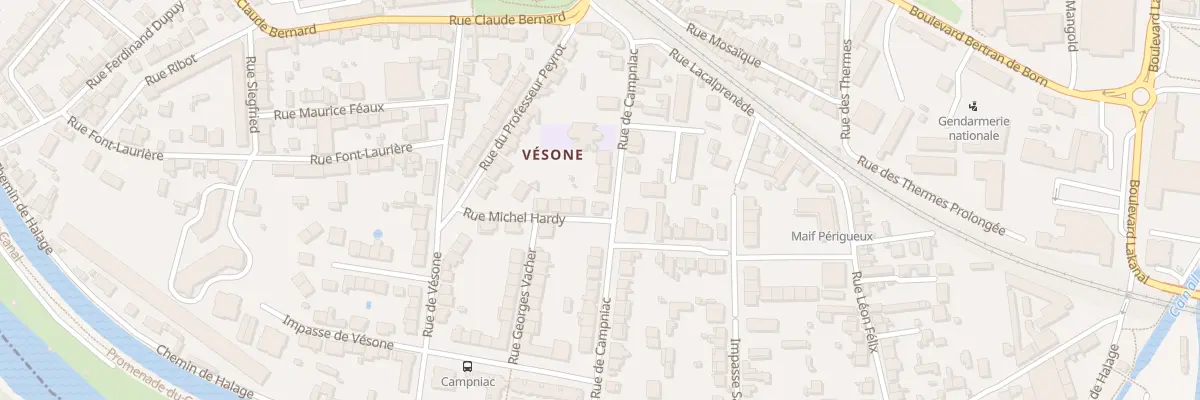 Plan du 28 Rue de Campniac à Périgueux