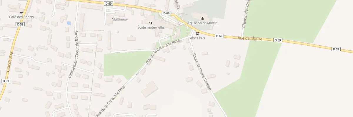 Plan du 3 Rue de la Croix A la Rose à Néville