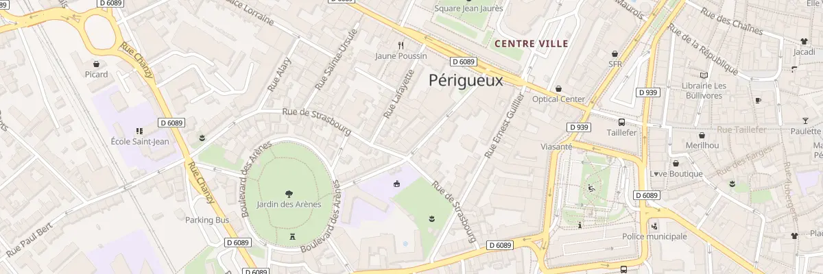 Plan du 3 Rue Bertrand Duguesclin à Périgueux
