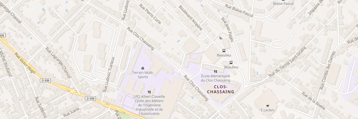 Plan du 42 Rue Clos Chassaing à Périgueux