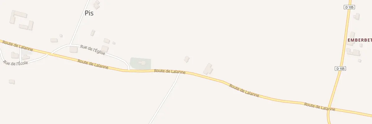 Plan du 434 Rte de Lalanne à Pis