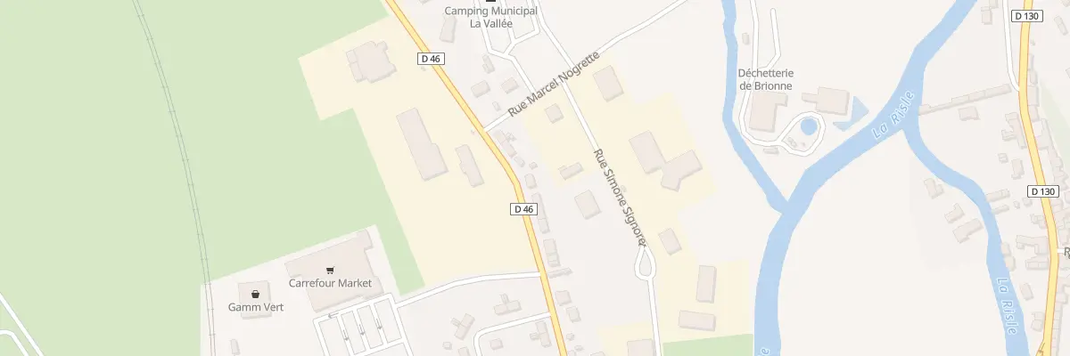 Plan du 58 Rue des Martyrs à Brionne