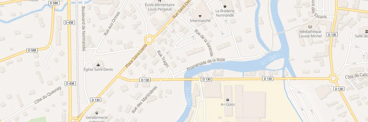 Plan du 2 Prom de la Risle à Brionne