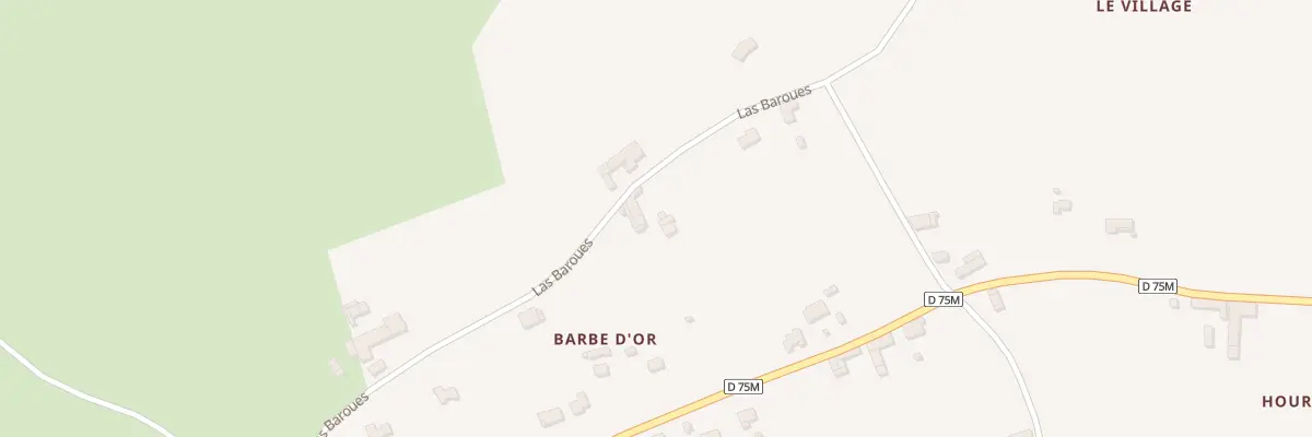 Plan du 88 Las Baroues à Larcan