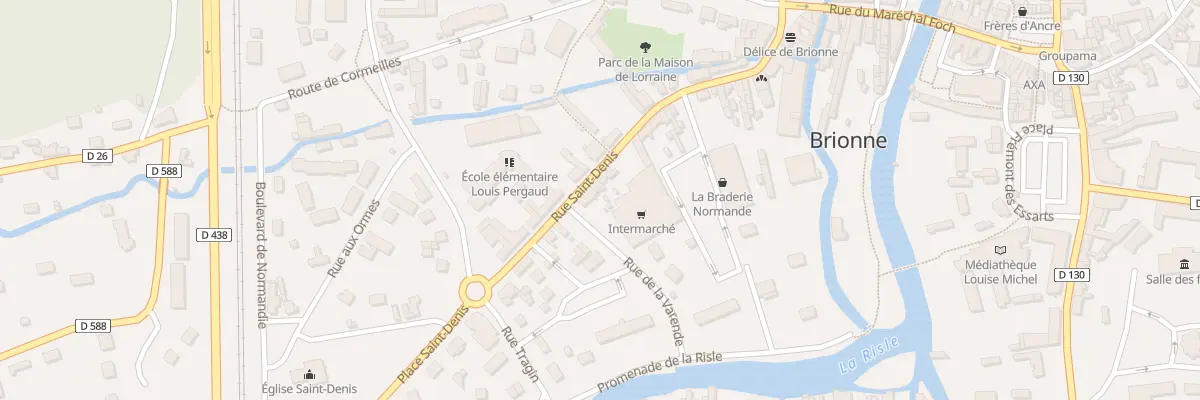 Plan du 55 Rue Saint Denis à Brionne