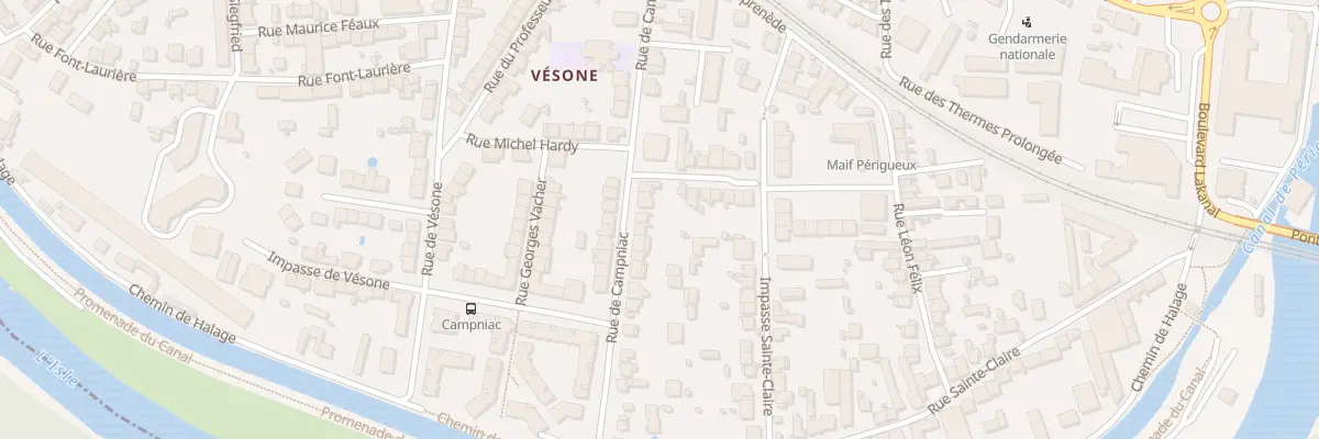 Plan du 35 Rue de Campniac à Périgueux