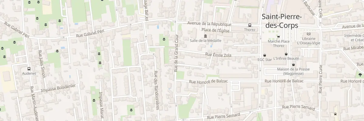 Plan du 74 Rue de la Grand Cour à Saint-Pierre-des-Corps