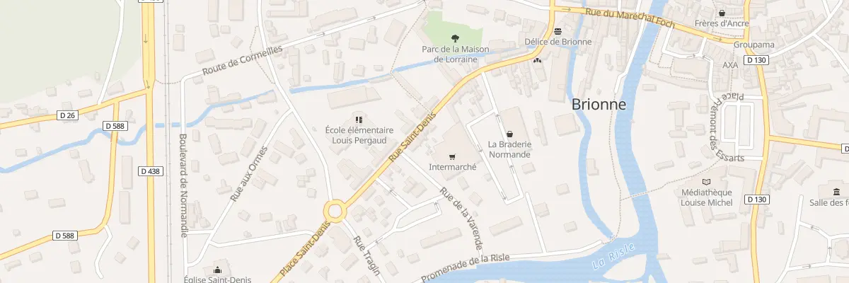 Plan du 53 Rue Saint Denis à Brionne