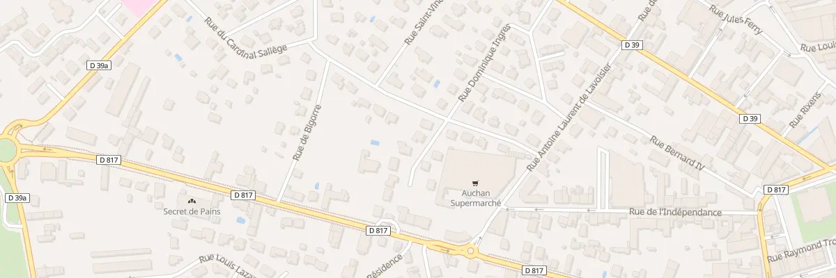 Plan du 2 Rue des Cadets de Saumur à Saint-Gaudens
