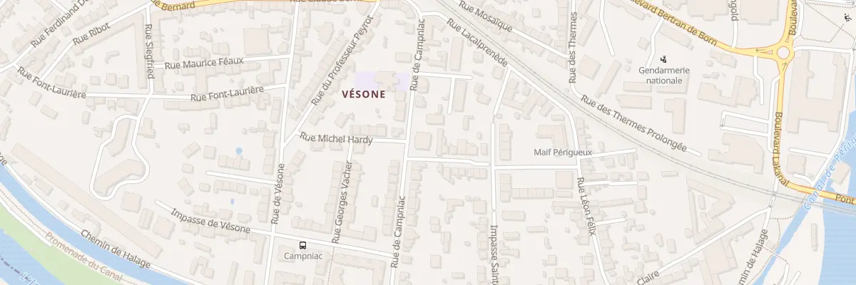 Plan du 23 Rue de Campniac à Périgueux