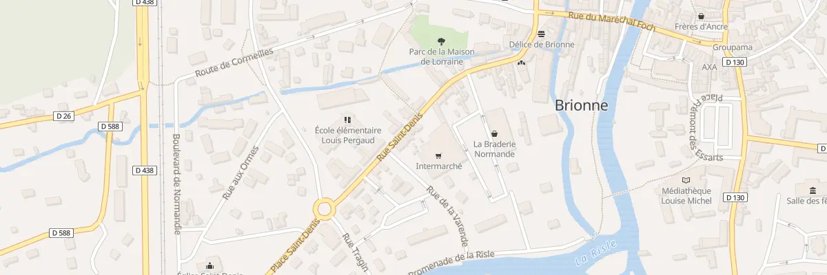 Plan du 51 Rue Saint Denis à Brionne
