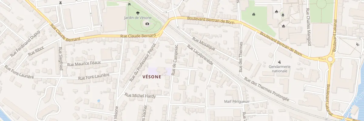 Plan du 5 Rue de Campniac à Périgueux